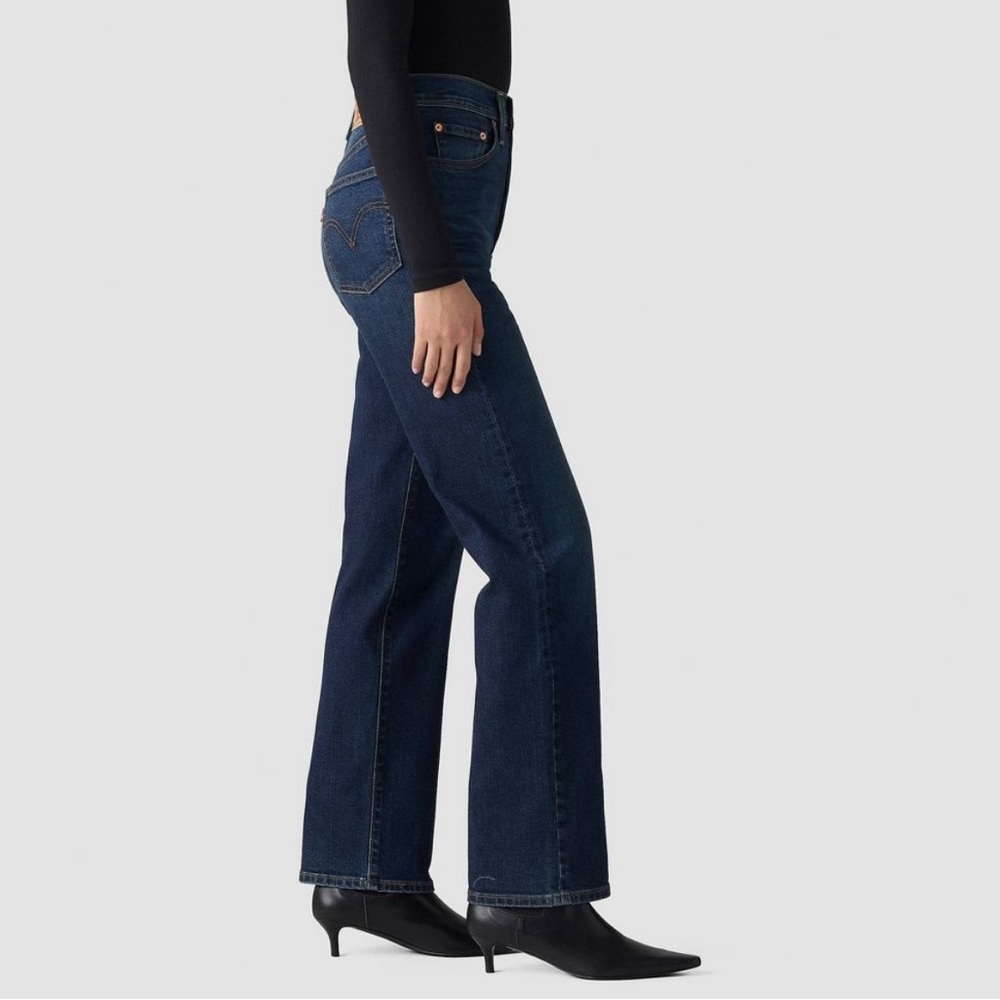 Levi's Dark Blue Straight Leg Women's Jeans - Picture 2 of 5